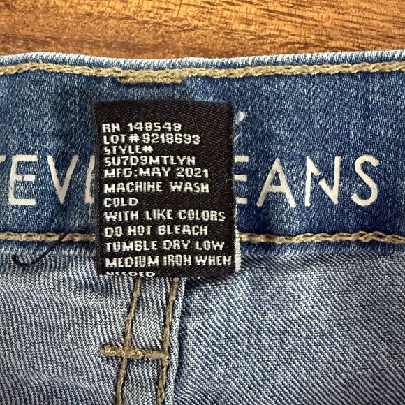 Steve's Jeans Women Size 16 Mid Rise Blue Denim Ankle Straight Leg Stretch - Picture 4 of 12